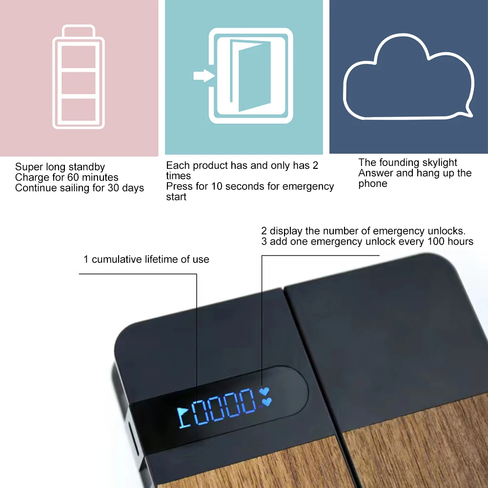 New Mobile Phone Timing Box Universal Cell Phone Jail Timing Lock Box Student Timer Locking Self-discipline Mobile Phone Lock Ca