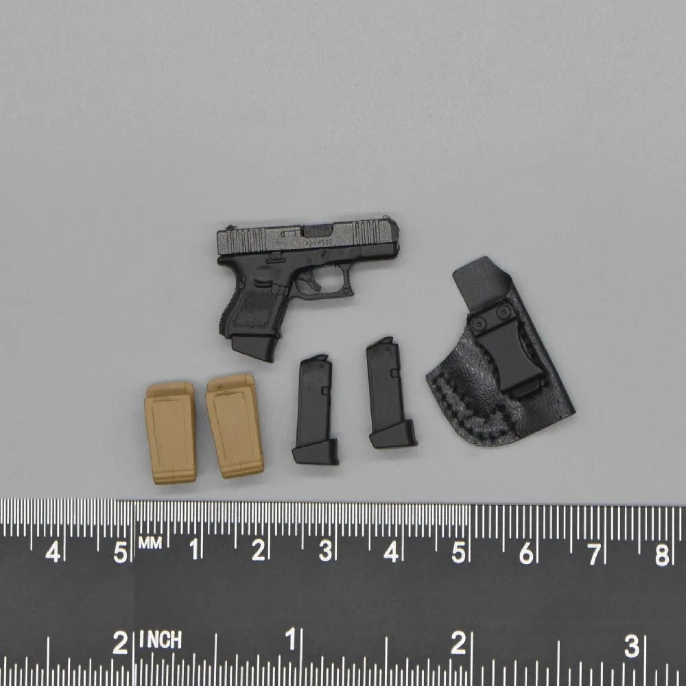 1/6 EASY&SIMPLE ES 26065S-C 26065SC US. Soldier Doll The Secondary Weapons G26 Clips Leather Holster Bag Not Real For 12" Figure