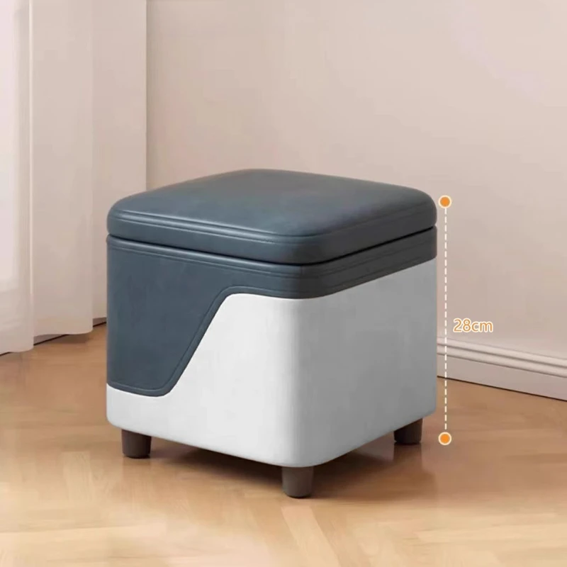 modern Living Room Small Bench Storage Stool Can Sit Household Storage Shoe Changing Dual Purpose Stool Toy Storage Stool home