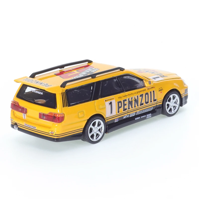 XCARTOYS POPRACE 1/64 Stage R34-PENNZOIL Yellow Cars Alloy Motor Vehicle Diecast Metal Model Kids Xmas Gift Toys for Boys