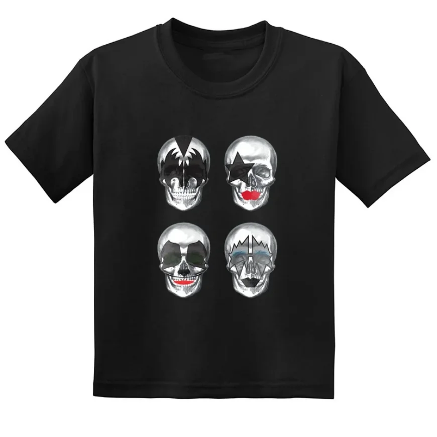 Child Hot Sale Stormtrooper Fans Kiss Rock Band Print Fashion Kids T-shirt Baby Boys Girls Clothes Summer Children Cotton Tees