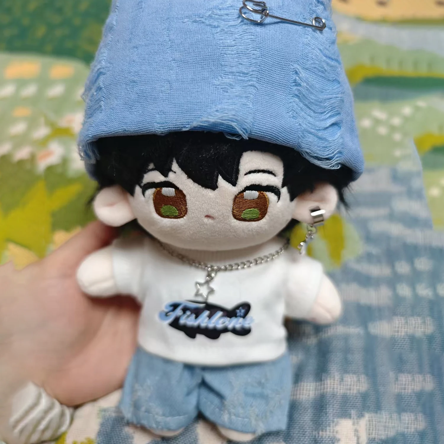 10cm Doll Clothes Fashion Set 6PCS, Cute No Attribute Outfit for Normal & Chubby Body Dolls, Mini Plush Doll Dress Up Clothes