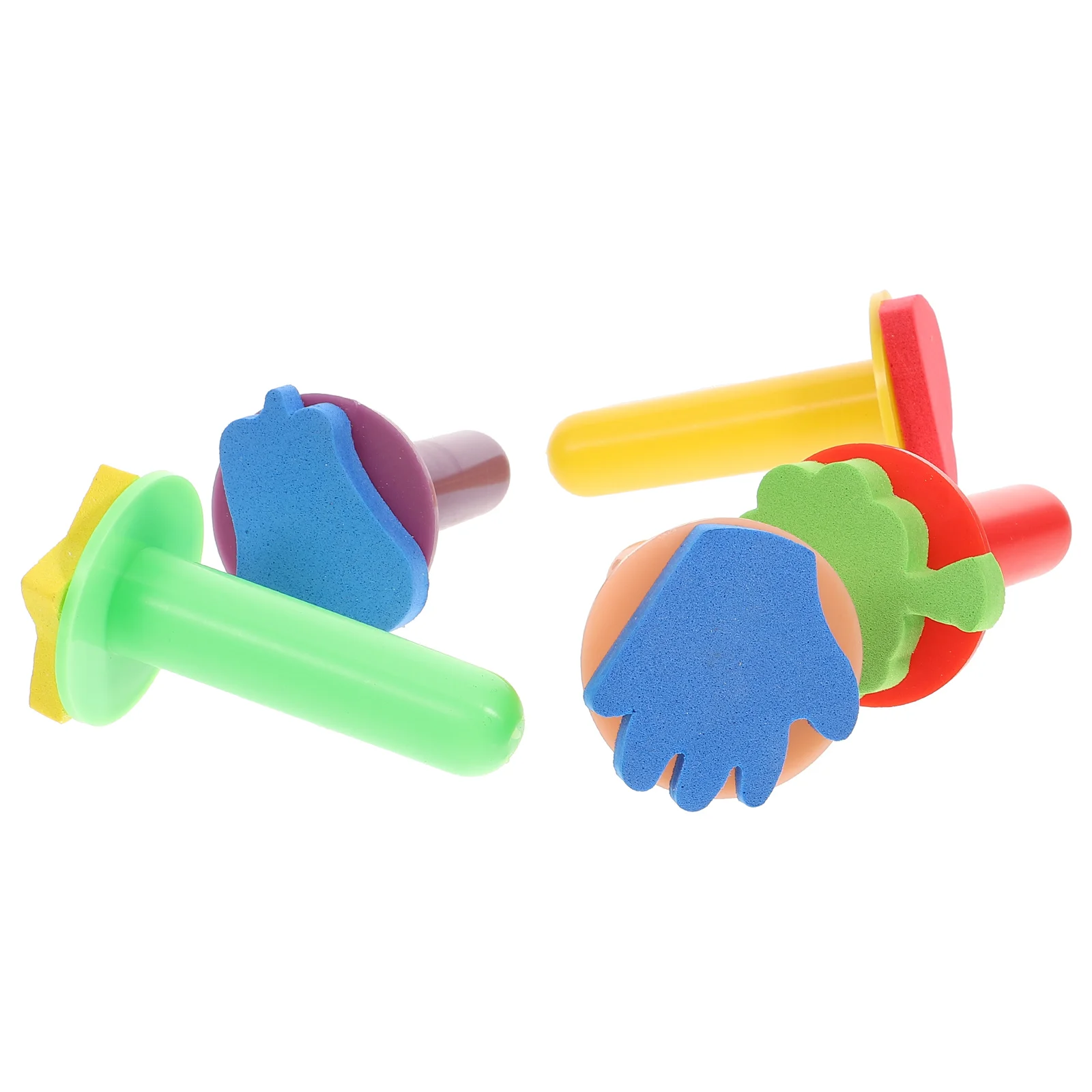 5 Pcs Sponge Paint Brushes for Painting Stamp Sponges Stamper Tool Child Kids Suits