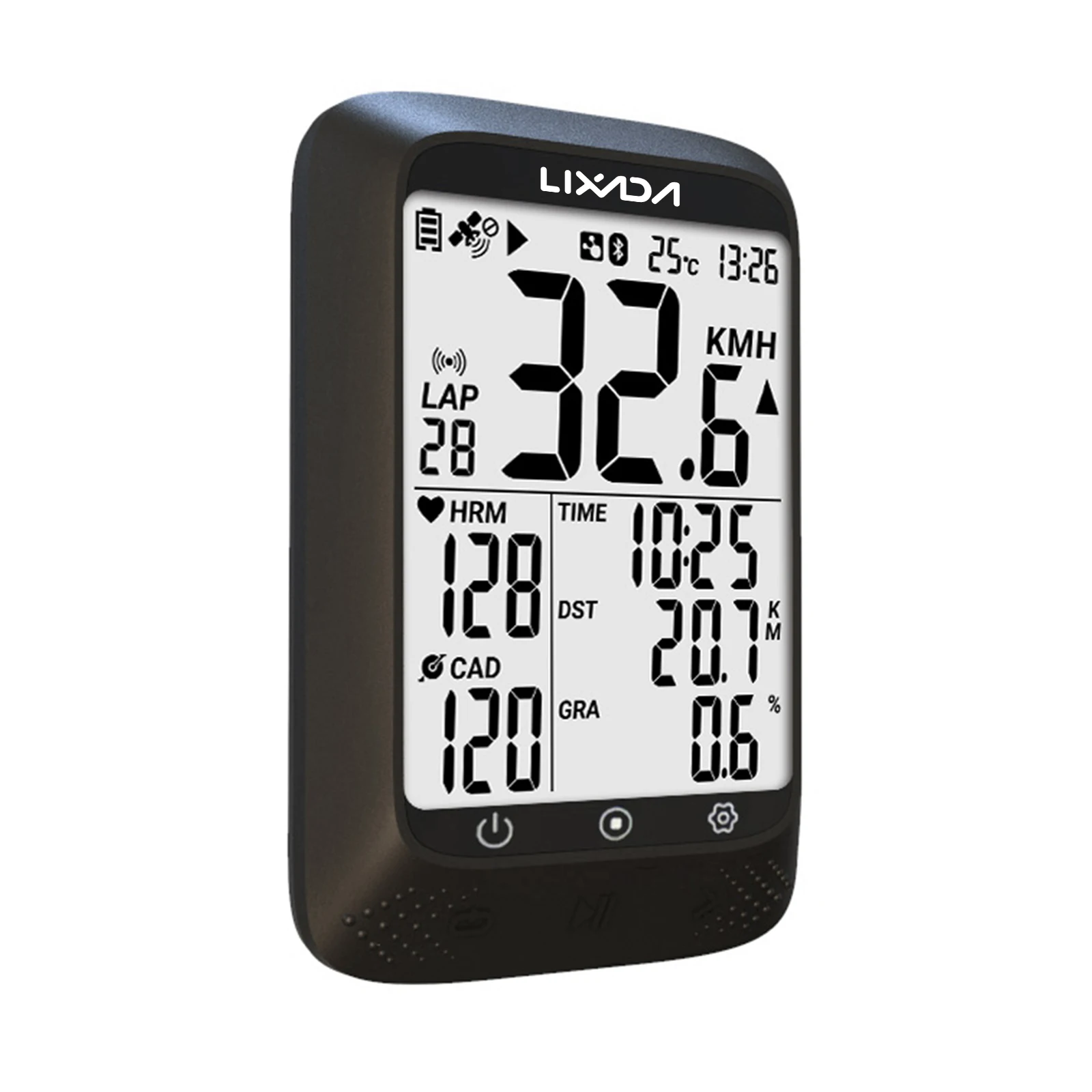 

Bike Computer GPS Wireless Waterproof ANT+ Sensor and BT 2.3in Altitude Gradient Heart rate Compatible Strava APP Bicycle Comput