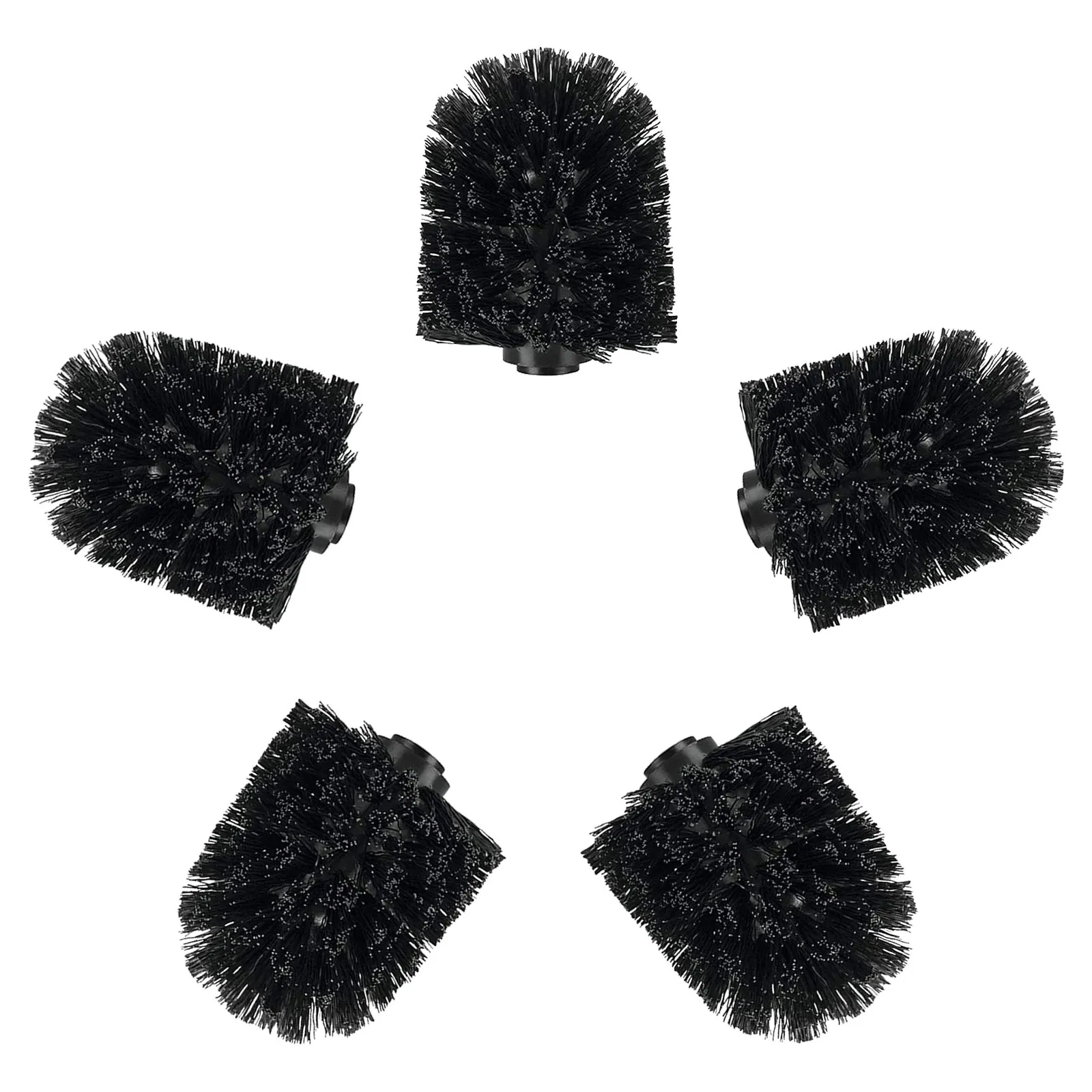 

Набор из 5 сменных насадок для туалетной щетки, пластиковые, для чистки унитаза, компактные, легкие, для домашнего использования