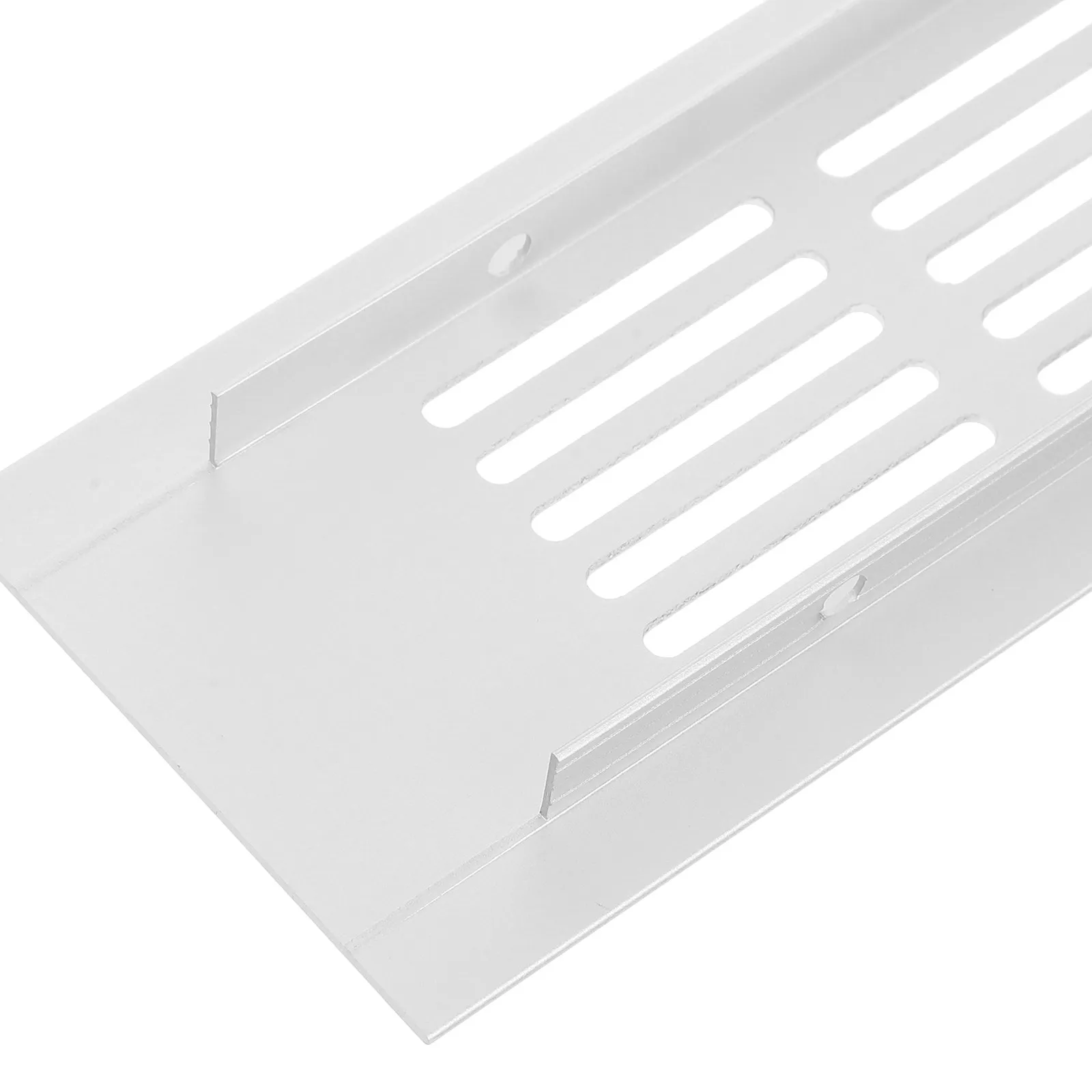2Pcs Rectangle Aluminum Ventilation Grille Cover for Furniture Cabinet Doors Improved Airflow Moisture Prevention 3000x50mm