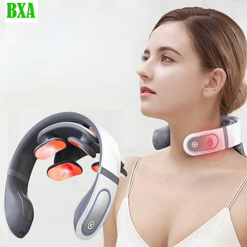 

Electric Pulse Back and Neck Massager Multifunctional Far Infrared Head Cervical Massage Relax Health Care Relaxation Tool