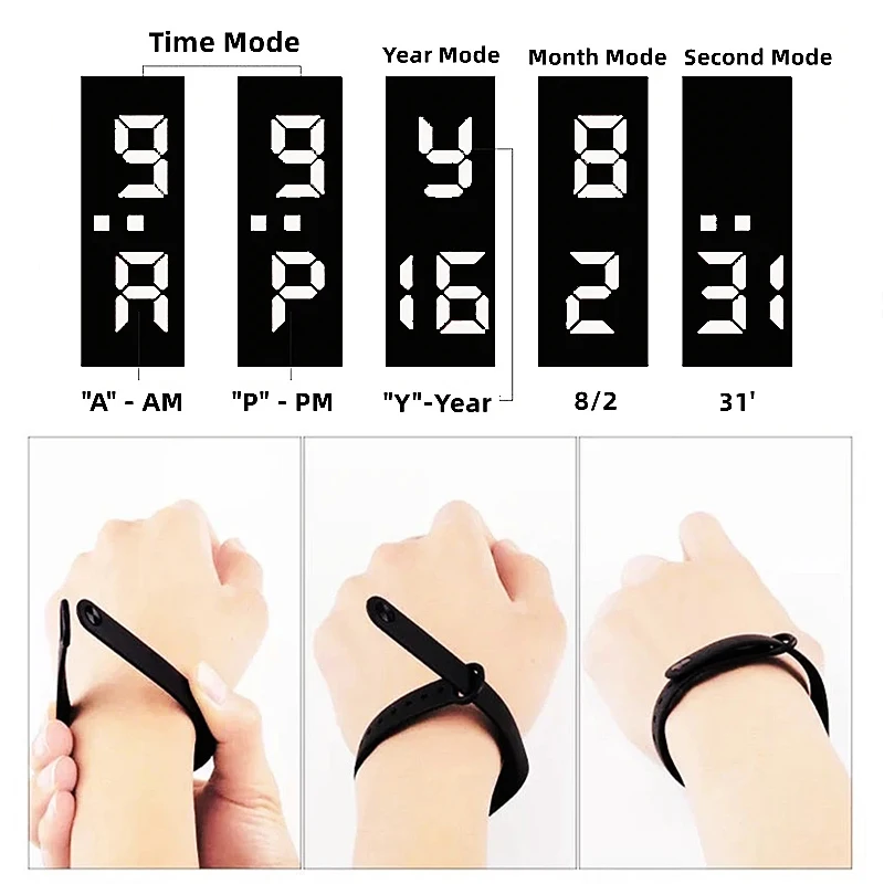 Kinderen Sport Smart Horloge Outdoor Waterdichte Cartoon Armband Siliconen Band Kids Digitale Elektronische Horloges Jongens Meisjes Cadeau