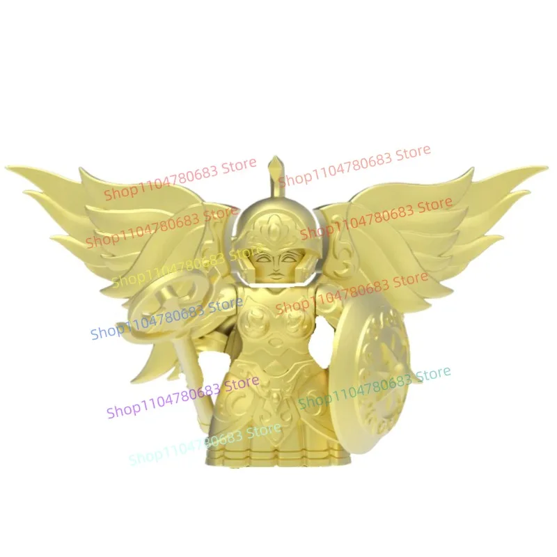 ตัวต่อ MOC นักรบทองคำ มินิฟิกเกอร์ พร้อมอุปกรณ์เสริม ของเล่นสะสมสำหรับผู้ที่ชื่นชอบ ของขวัญ โมเดล