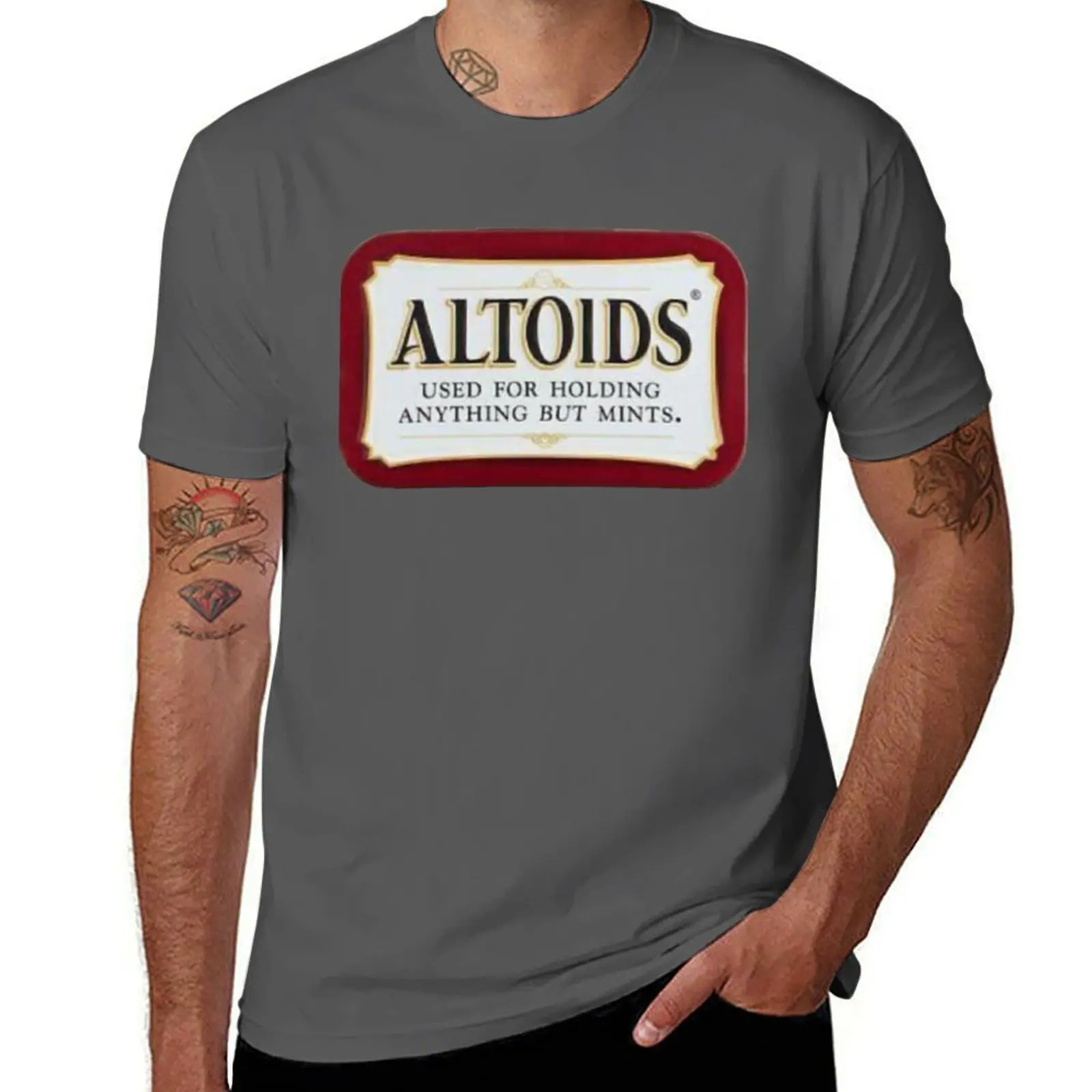 

Футболка Altoids, мужские футболки, комплект хлопковых футболок, мужские футболки из 100% хлопка, футболки с рисунком