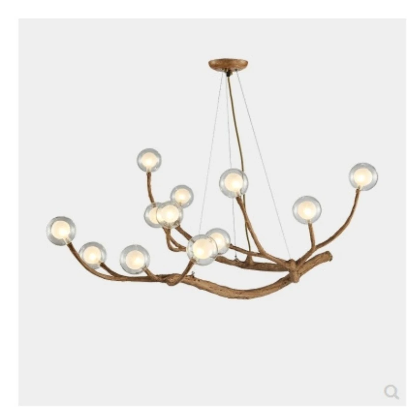 

Chandelier glass ball molecule Nordic personality creative bedroom dining room light modern simple living room