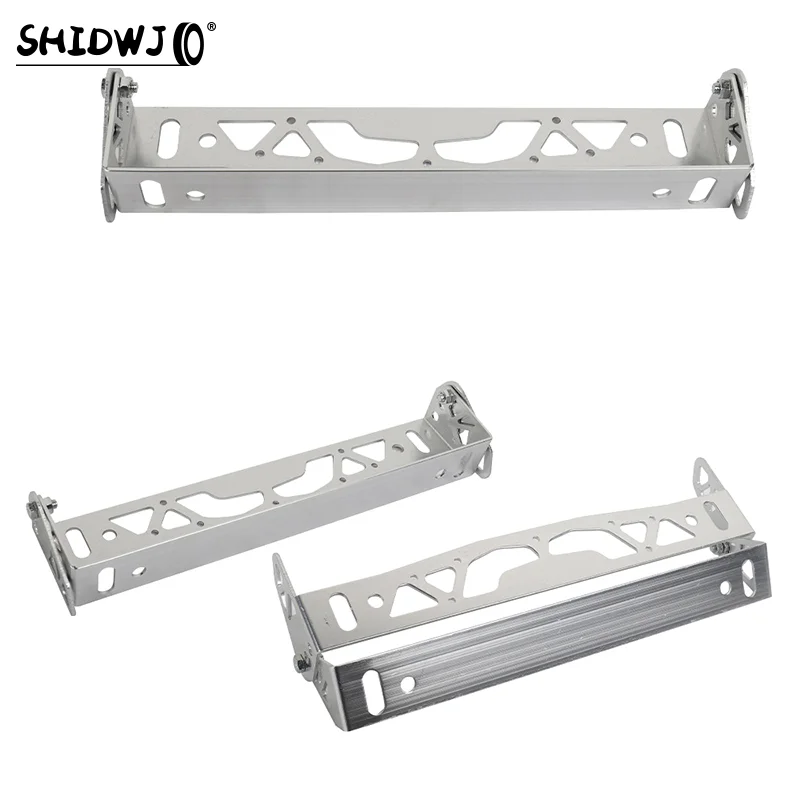 Adjustable Car License Plate Frame Universal Aluminum Power Racing Styling Rotating Number License Plate Frames Tag Holder