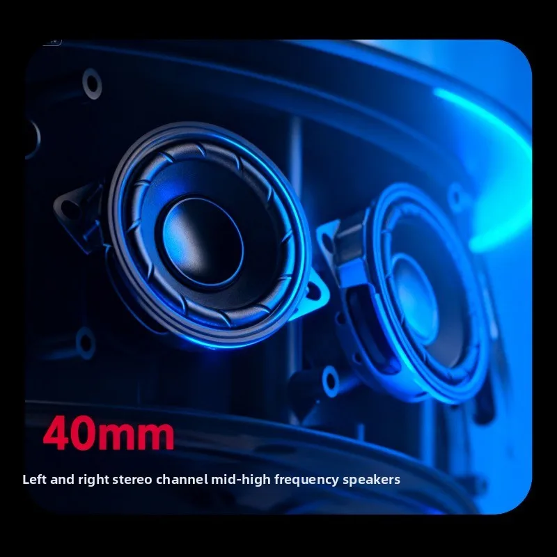 Speaker Crystal Light Projection 5th Gen Bass Computer Home