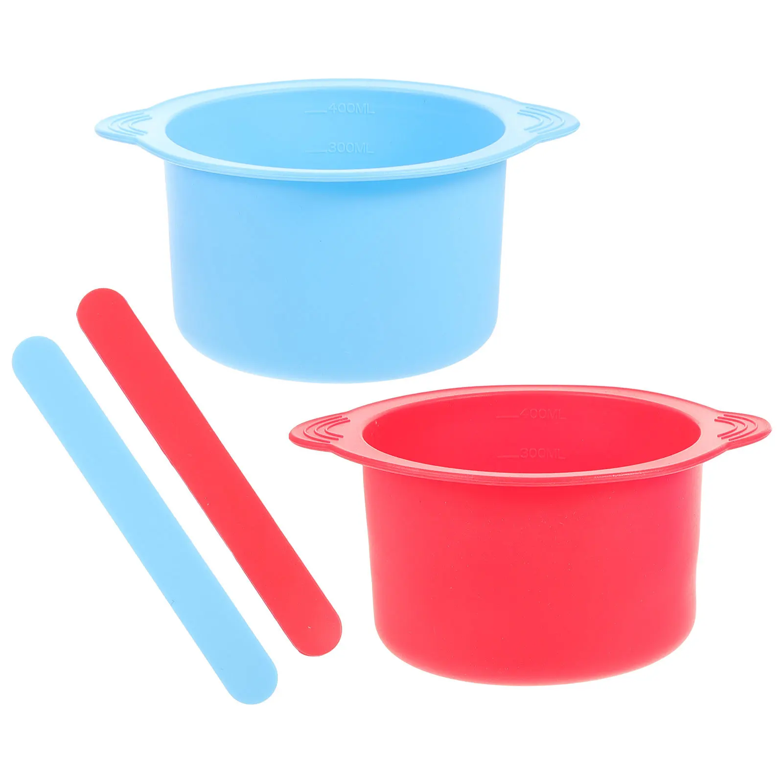

2Pcs Silicone Wax Bean Warmer Bowl Replacement Non-Stick Wax Pot Hair Removal Waxing Silicone Bowl for Salon Spa Use
