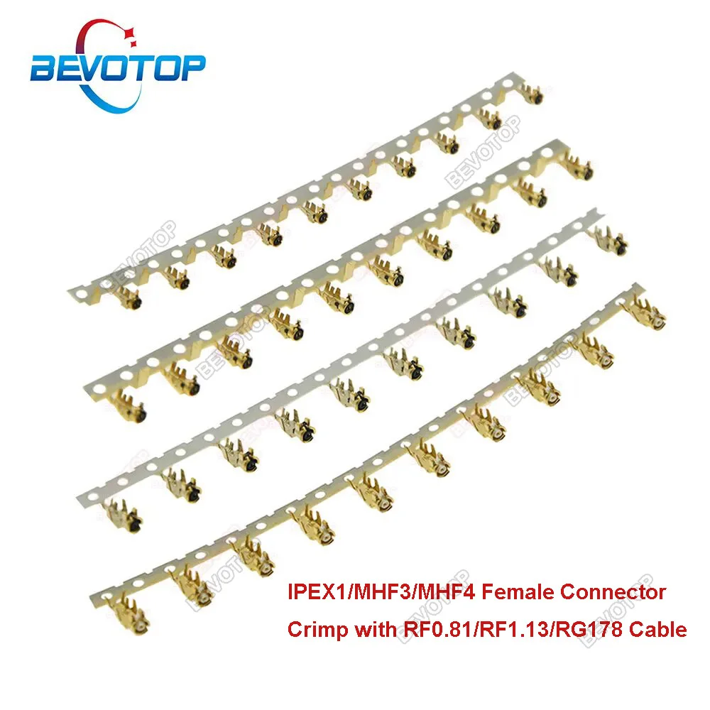 10PCS    Female Connectors 1 / 3/ 4 SMT Socket WiFi Antenna Base PCB RF Coaxial Antenna Board Terminal