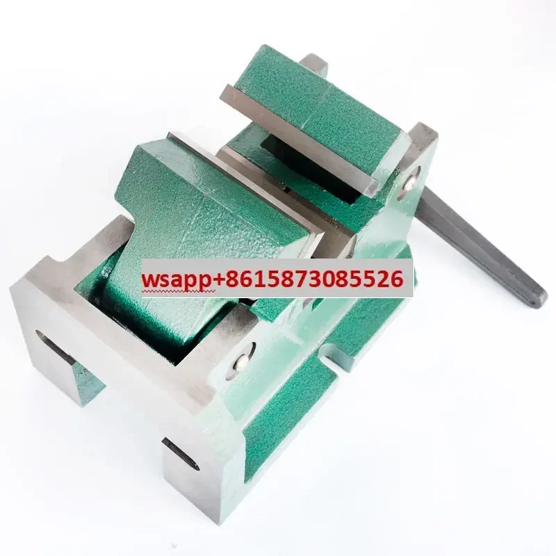 Clamp circular object steel pipe V-shaped vise cylindrical center 4-inch flat mouth  table 38 inch