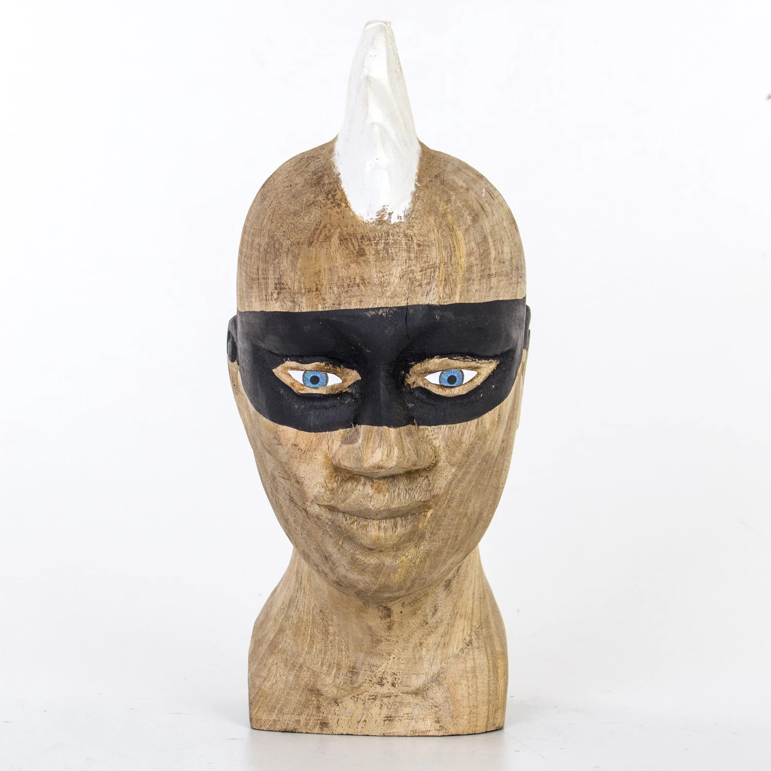 Euro Flora decorative wood masked bust 14x23x35 Cm