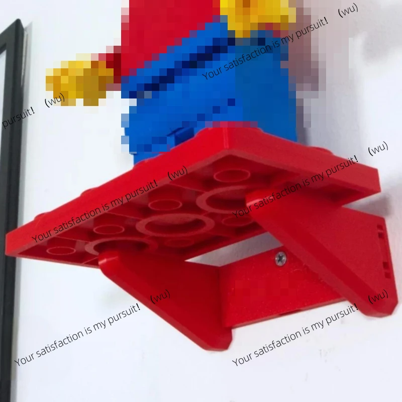 DIY Wall Mounted Bracket Building Block Wall Display Bracket for Lego 40649 40504 76393 40819 Enlarged Scale Minifigure