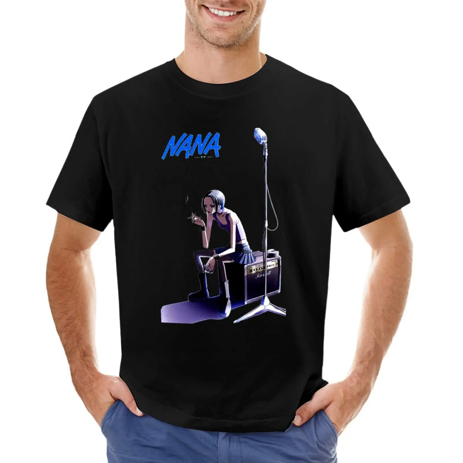

Nana anime T-Shirt vintage quick drying big and tall t shirts for men
