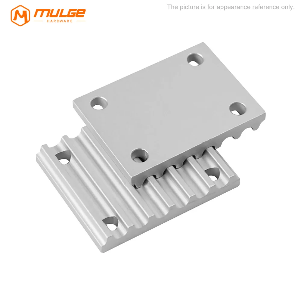 Aluminum Arc Clamp Tooth Plate HTD 2GT/3M/5M/8M for Open Synchronous Belt Fixed Clip Timing Belt Connection Teeth Plate