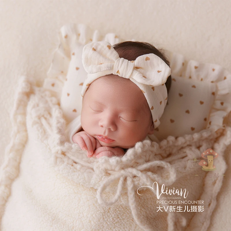 Newborn photography props baby photography headwear baby full moon sleeping bag hundred day photo shoot 신생아사진