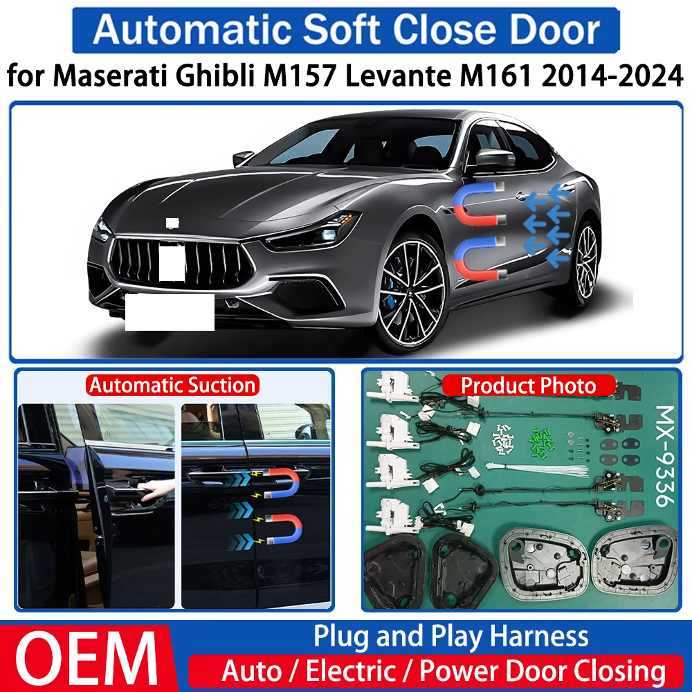 

for Maserati Ghibli M157 Levante M161 2014-2024 Car OEM Automatic Soft Close Door Electric Suction Kit Auto Power Closing System