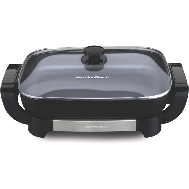 

Hamilton Beach Electric Skillet with PFAS-Free Durathon Ceramic Coating, Removable 12x15” Pan, Adjustable Temperature