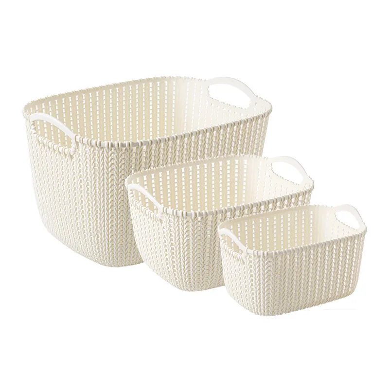 New Storage Basket Plastic Storage Basket Kitchen Storage Basket Snack Storages Box Bathroom Shower Frame Home Accessories