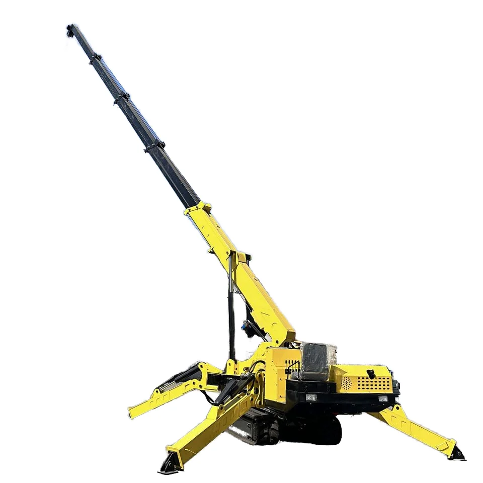 # FOR Elevator Crawler Lift Crane Remote Control Mobile 8-ton Telescopic Roof Light Rubber Crawler Spider Crane
