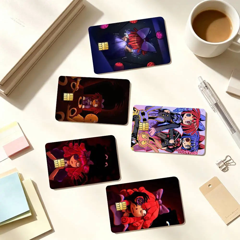T-The Amazing Digital Circus R-Ragatha Credit Card HD Stickers Game Card Decal Small Chip Waterproof Sticker Gift