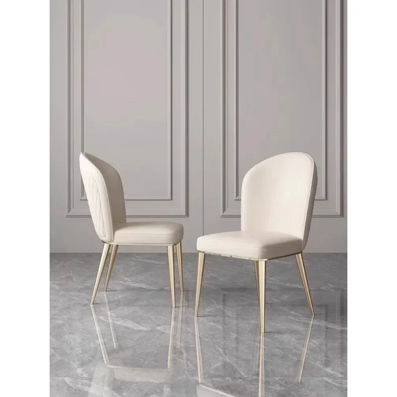 Light luxury dining chair Home high-end backrest Nordic Italian modern simple island hotel manicure dining table chair stool