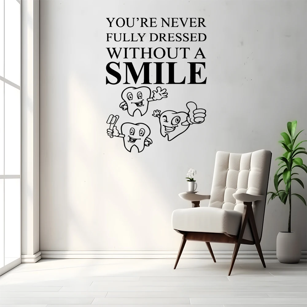 Dental clinics Wall Sticker Self Adhesive Vinyl Waterproof Wall Art Decal Vinyl Mural Decal