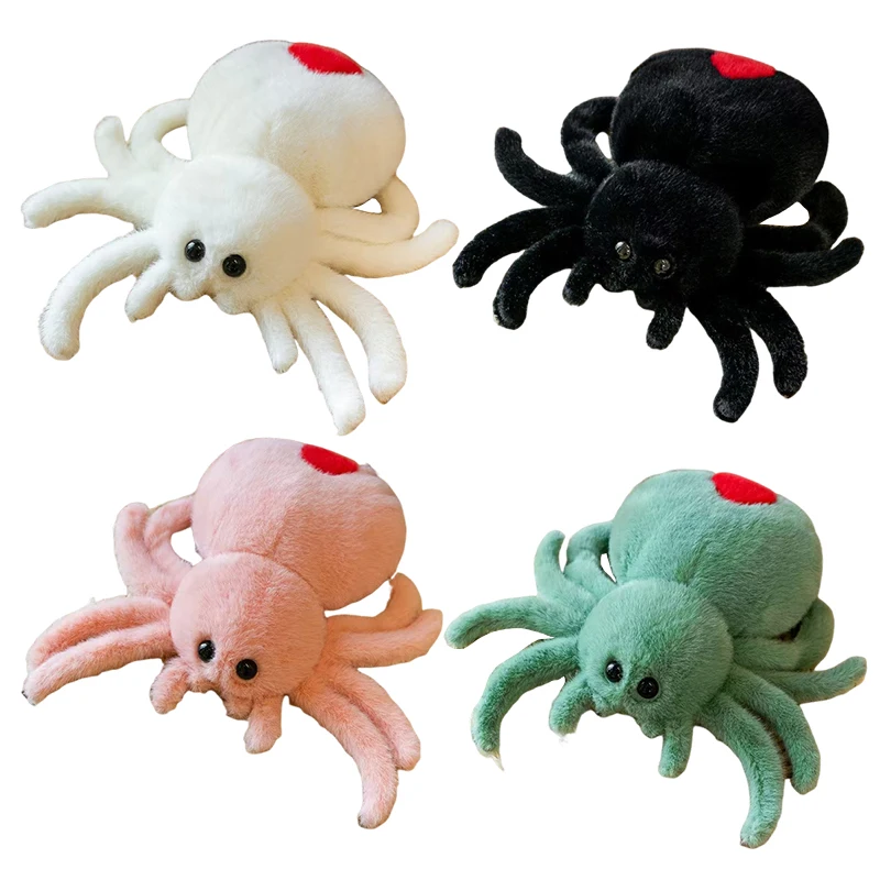 Simpatico peluche da 25 cm, simulazione di rettili, ragno, bambola per animali striscianti per il giorno della morte