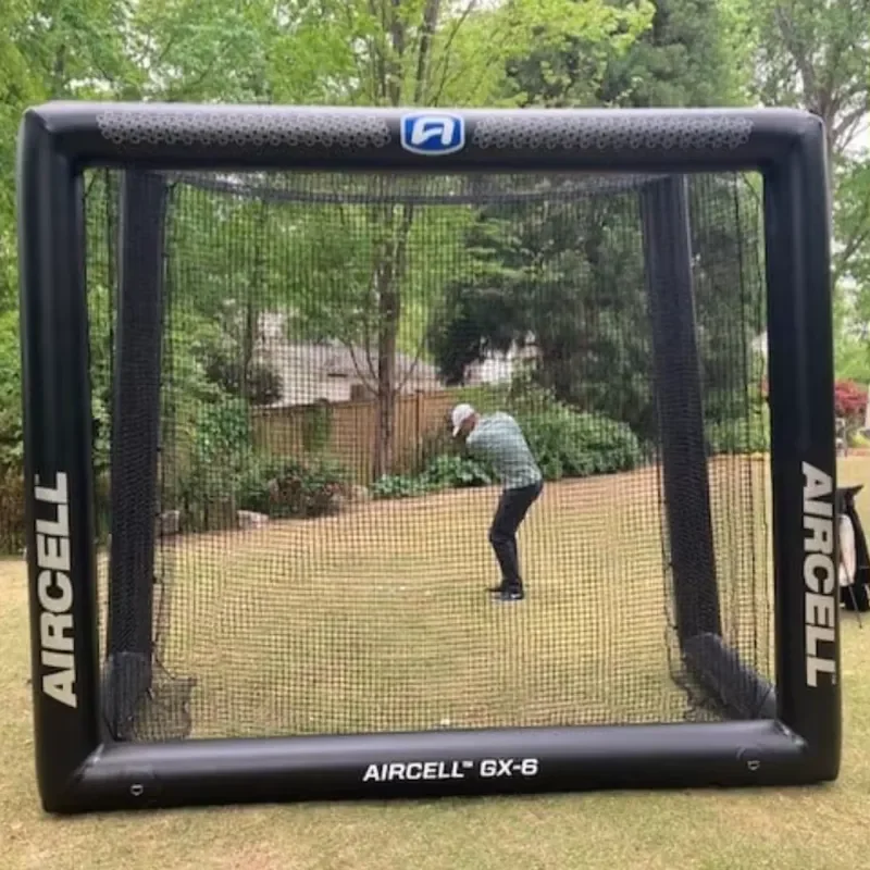Commercial Inflatable Baseball Training Cage Hockey Backboard Shooting Station Golf Drive Box Practice Equipment for Sports