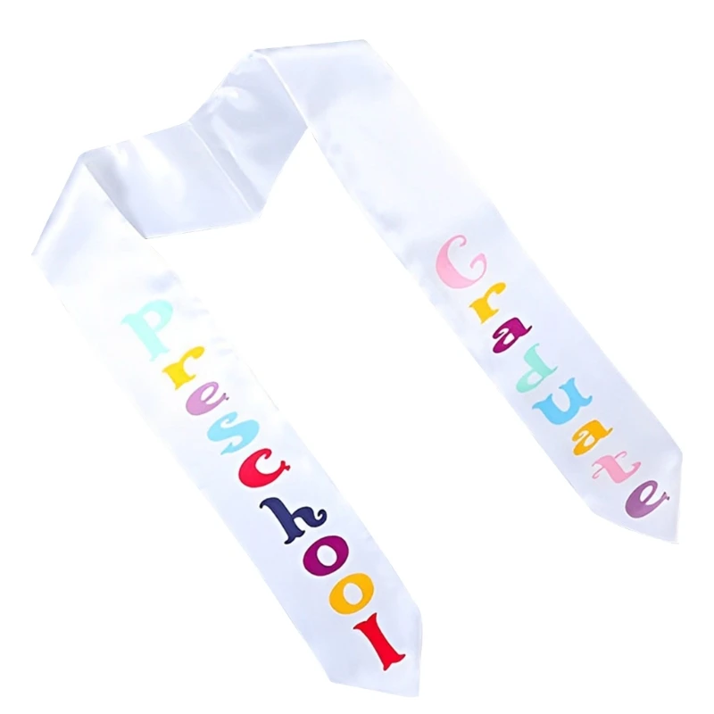 130x9.5cm Grad Season Unisex Kid Graduation Stole Sash for Kindergarten Commencements Etiquette Belts Party Decorations