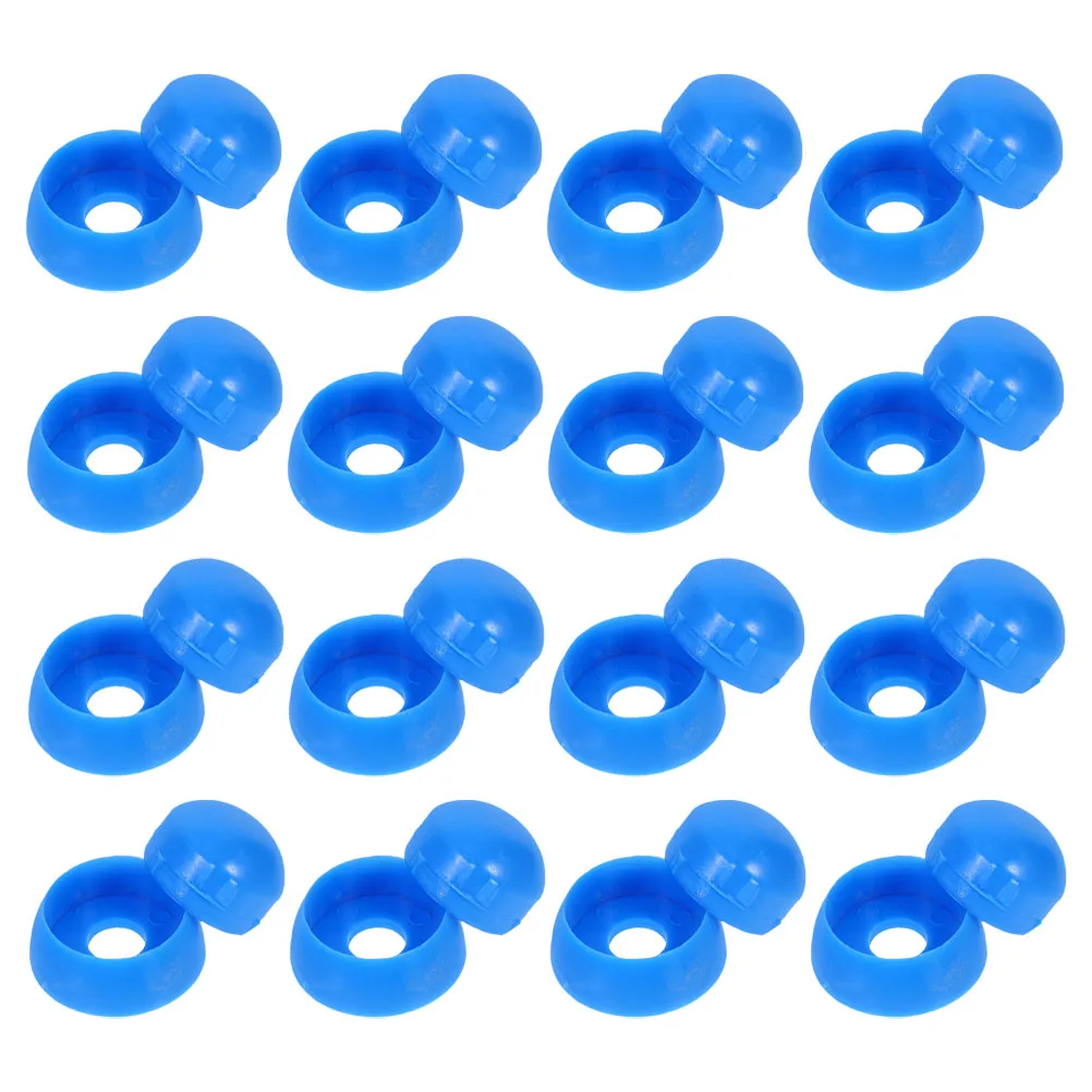 

25 Pcs Nuts Naughty Castle Hat Caps Playground Screw Bolt Plastic Covers Swimming Pool Protection Protective
