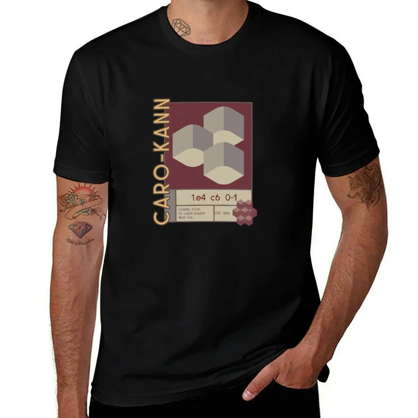 

Chess Caro-Kann T-Shirt t shirts for man pack cotton t shirt man luxury T-Shirt