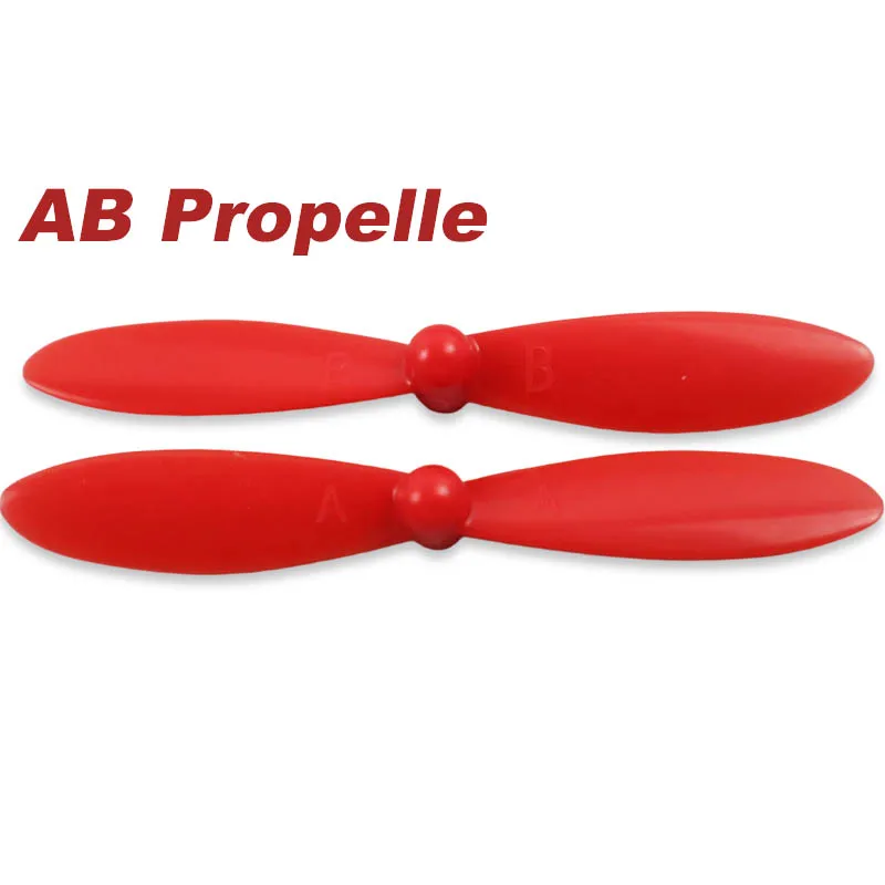 AB Props 55mm Red  Coreless Motor Propeller Nylon Airplane Shaft CW CCW Creative Technical Moto Part Accessory DIY