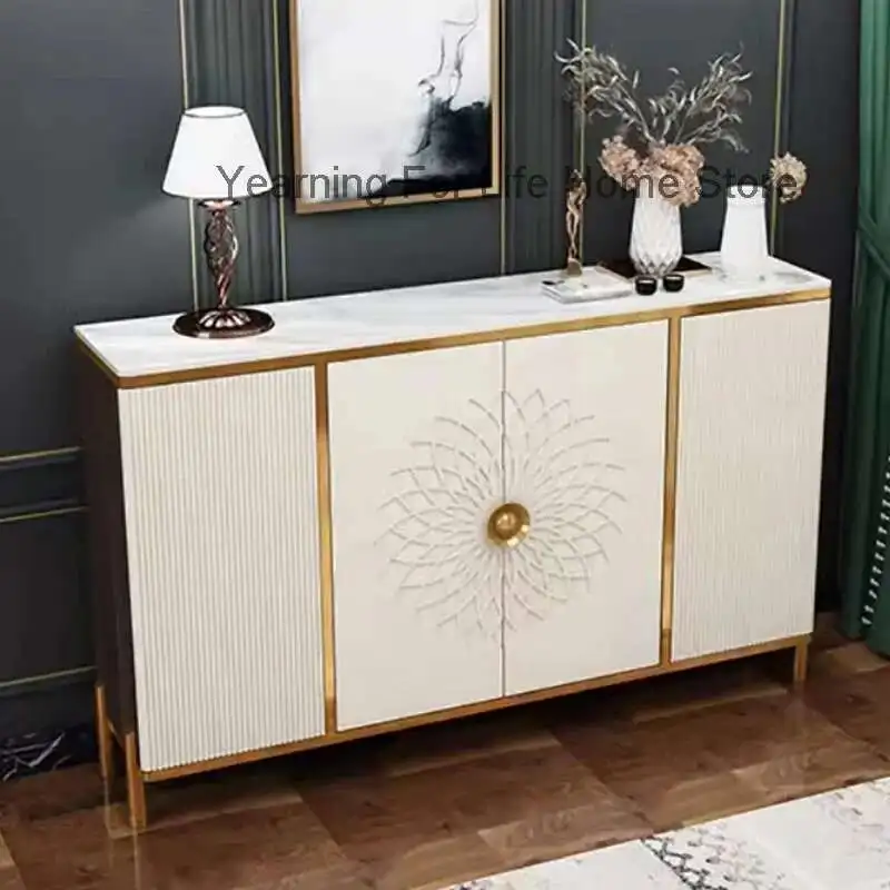 خزائن غرفة المعيشة الصناعية الاسكندنافية الفاخرة البسيطة الحديثة وظيفة التخزين خزانة أدراج عرض أثاث Woonkamer Kasten #5