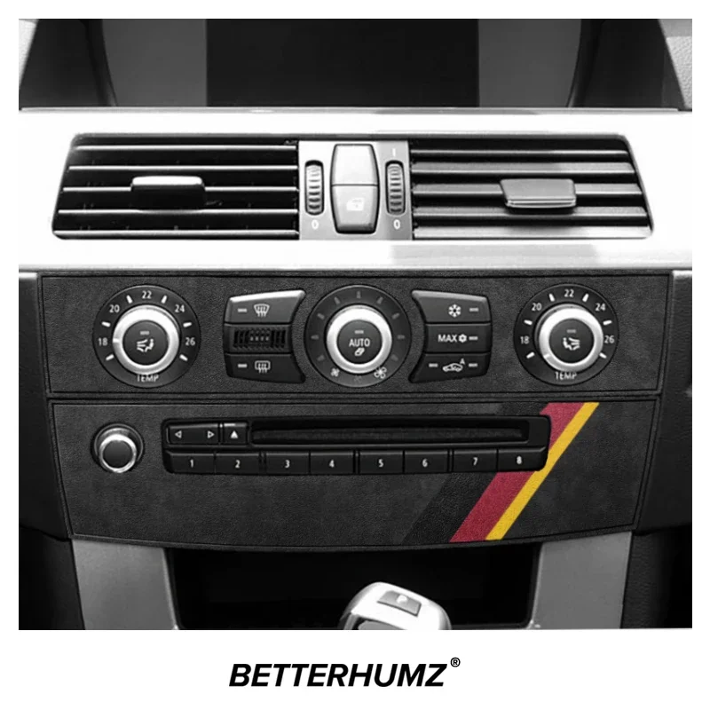 

Alcantara For E60 Series 5 2005-2010 Car Center Console CD Panel Trim Cover M Performance Sticker Auto Interior Accessories