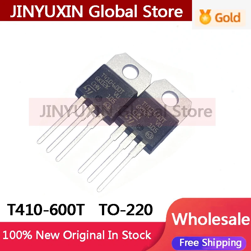 10-50Pcs  T410-600T T410 Triodo de tiristor Triac TO-220 Disponible