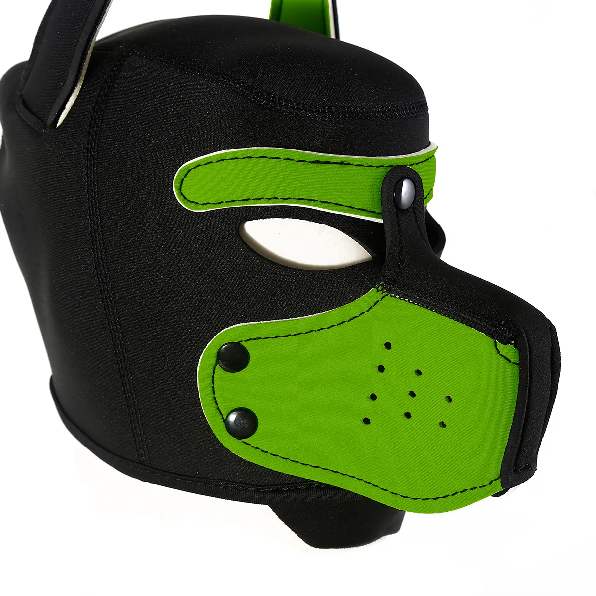 คู่สัตว์บทบาทเล่นเกมอุปกรณ์เสริมใหม่เซ็กซี่หน้ากากสุนัขลูกสุนัขคอสเพลย์เบาะยาง Full HEAD Hood Mask สําหรับเครื่องแต่งกายที่แปลกใหม่