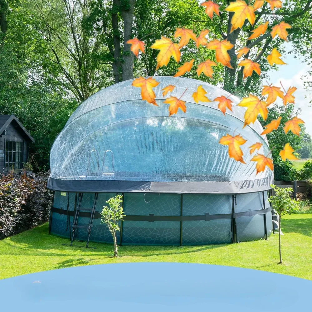 

Outdoor Hot Tubs,Round Multifunctional All Weather Cover Pool Dome Enclosure for Outdoor Pools,Outdoor Hot Tubs