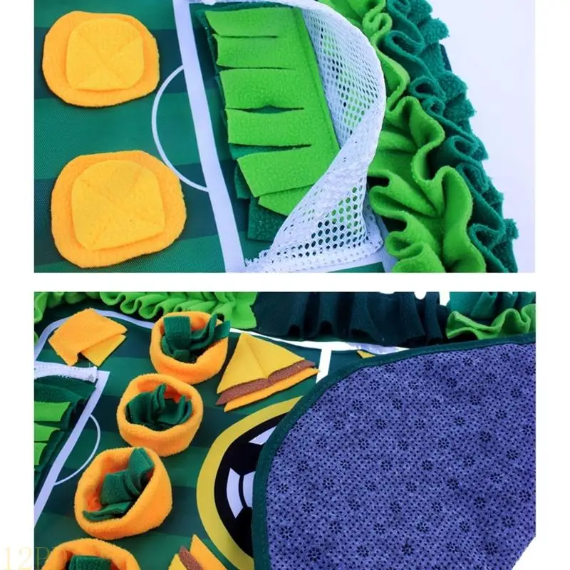 12PD Stable Fleece Snuffle Mats Chews Resistant Odor Exploration Training Mats Cognitive