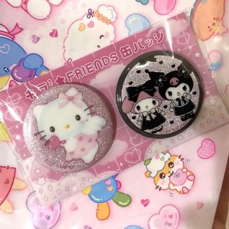 My Sweet Piano Kuromi Hello Kitty My Melody Sanrio Cute Strawberry News Badge Anime Plush Toys dla dziewczynek Zabawki dla dzieci Prezent urodzinowy