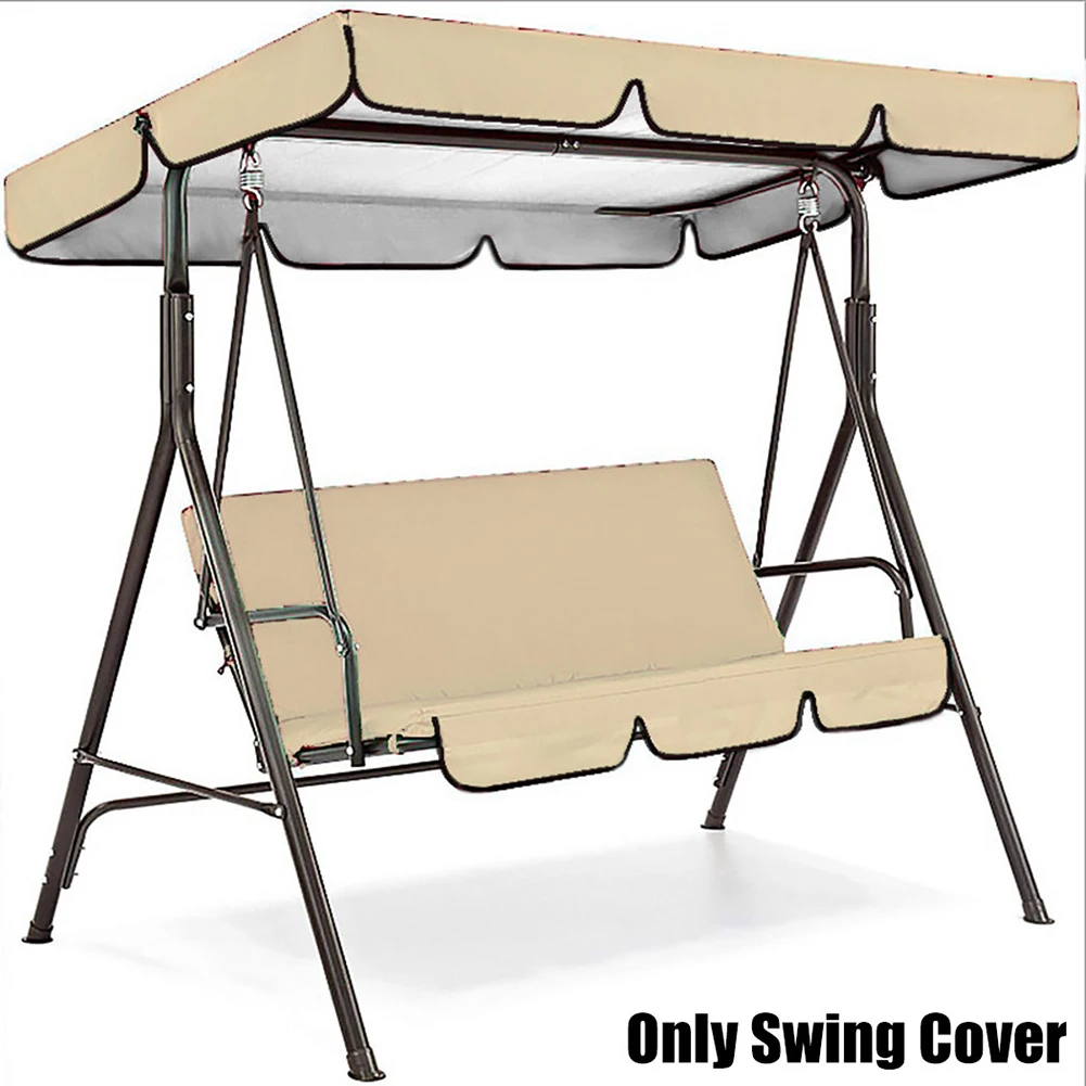 Playground Swing Chair Top Cover Waterproof Sunshade Canopy Replacement For Swing Pew 2 Or 3 Seater Garden Swing Chair Cover