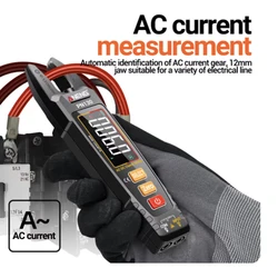 4000 Counts Clamp Meter U-shaped PN129 PN130 Smart Multimeter AC/DC 600V Voltage Current Resistance NCV Sensing Test Tools