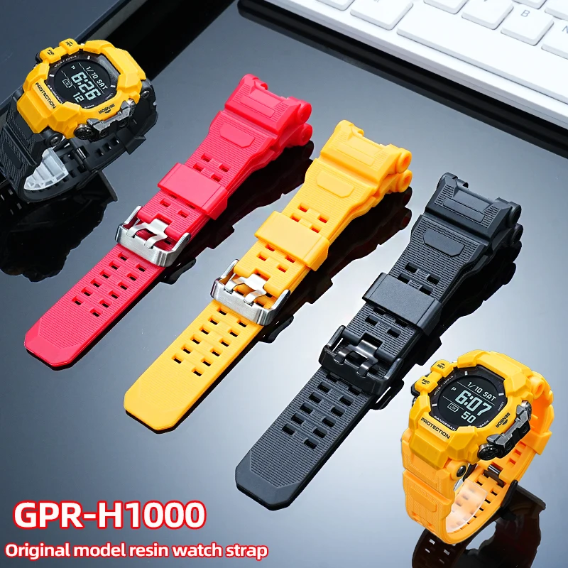 GPR H1000 Upgraded silicone watch strap for G-SHOCK Casio 3554 Cat Man Three Representative GPR-H1000 resin watchband Waterproof