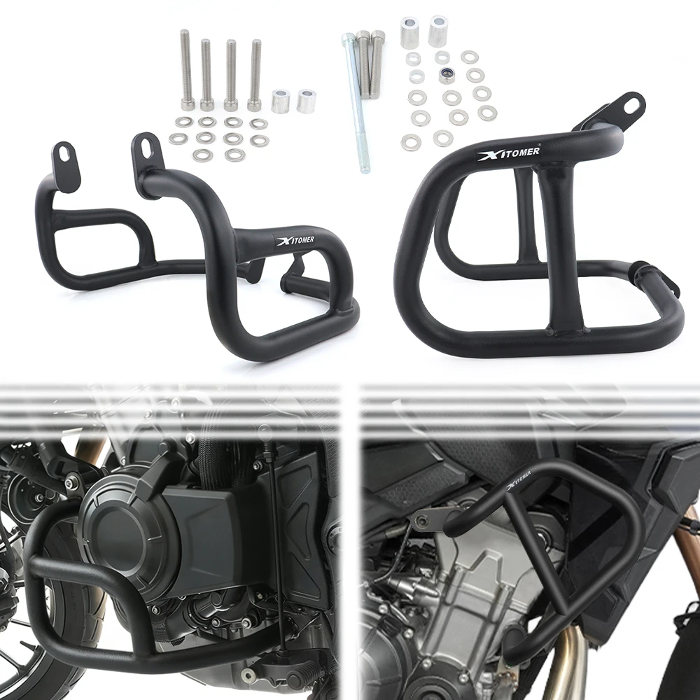 Motorcycle Upper & Lower Crash Bars Engine Guard Crash Cages CB500X 2017-2023 NX500 2024-2025 CB500F CB400X 2019-2023 For HONDA
