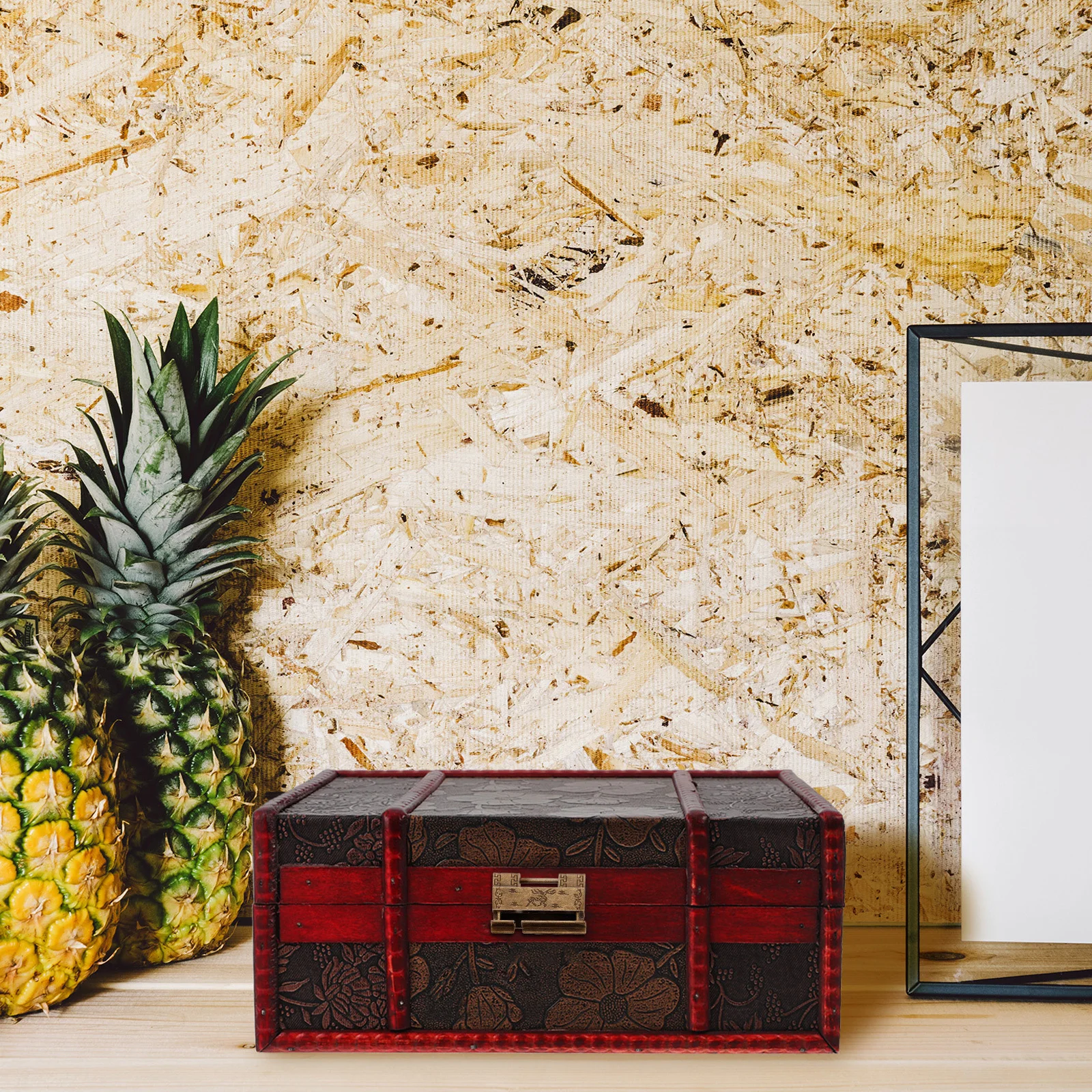 

1 Set Of Retro Copper Locks For Wood Box Latch Jewelry Boxes Buckle Small Locks With Keys Vintage Cabinet Accessory Hardware